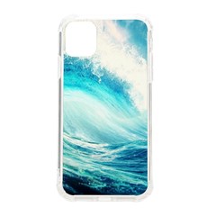 Tsunami Waves Ocean Sea Nautical Nature Water Nature Iphone 11 Tpu Uv Print Case by Ravend