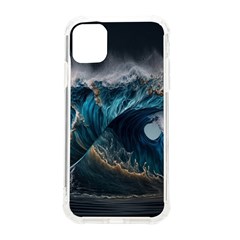 Tsunami Waves Ocean Sea Water Rough Seas 7 Iphone 11 Tpu Uv Print Case by Ravend