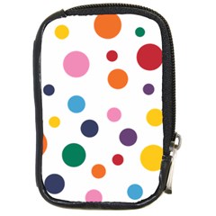 Polka Dot Compact Camera Leather Case by 8989
