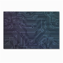 Circuit Board Circuits Mother Board Computer Chip Postcard 4 x 6  (pkg Of 10) by Ravend
