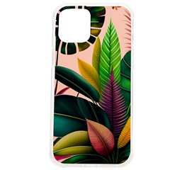 Ai Generated Tropical Leaves Foliage Wallpaper Iphone 12 Pro Max Tpu Uv Print Case by Ravend