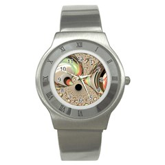 Fractal Background Pattern Texture Abstract Design Abstract Stainless Steel Watch