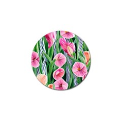 Classy Watercolor Flowers Golf Ball Marker (4 Pack) by GardenOfOphir