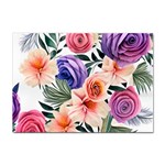 Country-chic Watercolor Flowers Sticker A4 (100 pack)