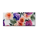 Country-chic Watercolor Flowers Hand Towel