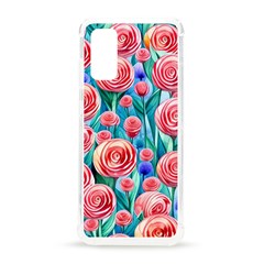 Brilliantly Hued Watercolor Flowers In A Botanical Samsung Galaxy S20 6 2 Inch Tpu Uv Case by GardenOfOphir