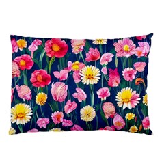 Botanical Flowers Pattern Pillow Case by GardenOfOphir