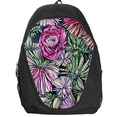 Summer Floral Backpack Bag by GardenOfOphir