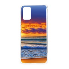 Summer Sunset Over The Ocean Samsung Galaxy S20plus 6 7 Inch Tpu Uv Case