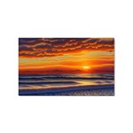 Nature s Sunset Over Beach Sticker (Rectangular)
