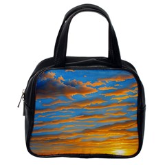 Orange Sunset On The Beach Classic Handbag (one Side) by GardenOfOphir