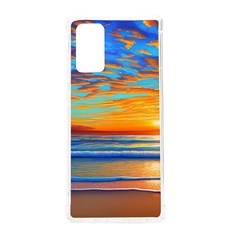Golden Sunsets Over The Ocean Samsung Galaxy Note 20 Tpu Uv Case by GardenOfOphir