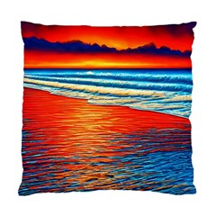 Golden Sunsets And Crisp Air Standard Cushion Case (two Sides) by GardenOfOphir