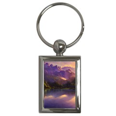 Colored Hues Sunset Key Chain (rectangle) by GardenOfOphir