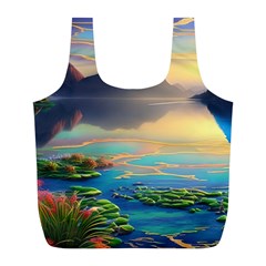 Breathtaking Sunset Full Print Recycle Bag (l) by GardenOfOphir