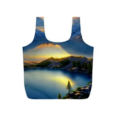 Crimson Sunset Full Print Recycle Bag (s) by GardenOfOphir