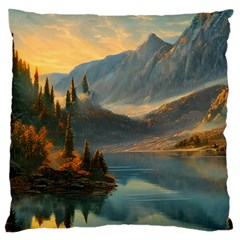 Dazzling Sunset Large Cushion Case (one Side)