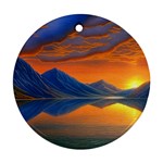 Glorious Sunset Round Ornament (Two Sides)