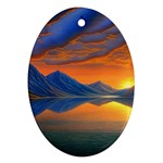Glorious Sunset Oval Ornament (Two Sides)