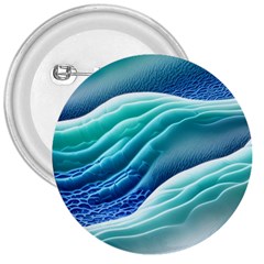 Pastel Beach Wave I 3  Buttons by GardenOfOphir
