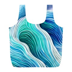 The Power Of The Ocean Iii Full Print Recycle Bag (l) by GardenOfOphir