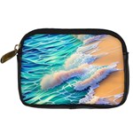 Waves At The Ocean s Edge Digital Camera Leather Case