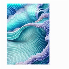Pastel Sea Waves Large Garden Flag (two Sides) by GardenOfOphir