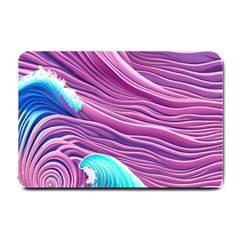 Pink Water Waves Small Doormat by GardenOfOphir