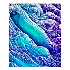 Ocean Waves In Pastel Tones Shower Curtain 60  X 72  (medium)  by GardenOfOphir
