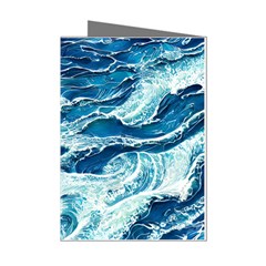 Summer Ocean Waves Mini Greeting Cards (pkg Of 8) by GardenOfOphir