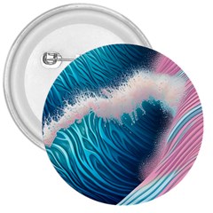 Pink Sea Water 3  Buttons by GardenOfOphir