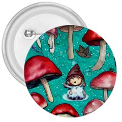 Magic Mushroom 3  Buttons by GardenOfOphir