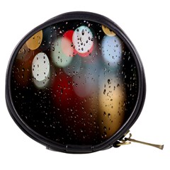 Rain On Window Mini Makeup Bag by artworkshop