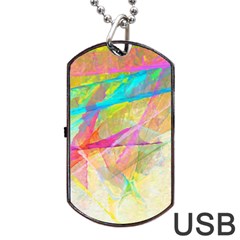 Abstract-14 Dog Tag Usb Flash (one Side) by nateshop