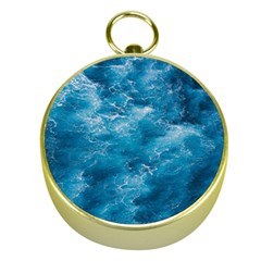Blue Water Speech Therapy Gold Compasses by artworkshop
