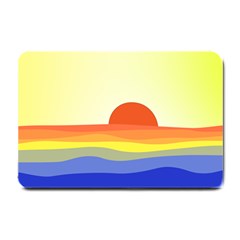 Sunset Nature Sea Ocean Small Doormat by Ravend