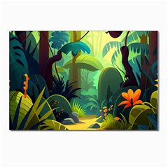 Jungle Rainforest Tropical Forest Postcard 4 x 6  (pkg Of 10) by Ravend