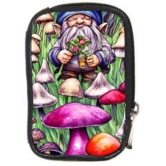 Sacred Mushroom Wizard Glamour Compact Camera Leather Case by GardenOfOphir