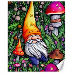 Magic Mushroom Charm Toadstool Glamour Canvas 11  X 14  by GardenOfOphir