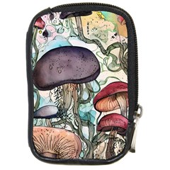 Shroom Magic Mushroom Charm Compact Camera Leather Case by GardenOfOphir