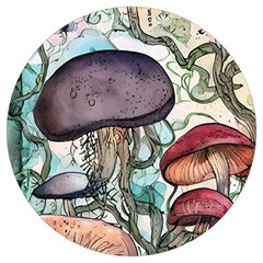 Shroom Magic Mushroom Charm Round Trivet by GardenOfOphir