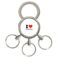 I Love Patricia 3-ring Key Chain