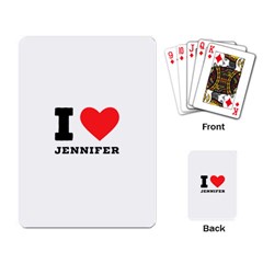 I Love Jennifer  Playing Cards Single Design (rectangle)