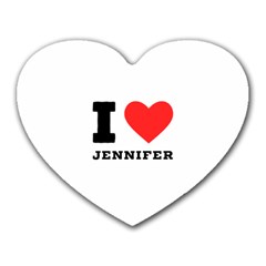 I Love Jennifer  Heart Mousepad