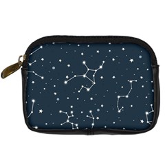 Constellation Stars Art Pattern Design Wallpaper Digital Camera Leather Case