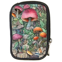 Mushroom Mojo For All Your Magic Spells Compact Camera Leather Case by GardenOfOphir