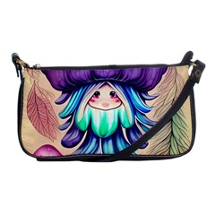 Psychedelic Mushroom For Sorcery And Theurgy Shoulder Clutch Bag by GardenOfOphir