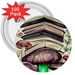 Necromancy Mushroom 3  Buttons (100 pack) 