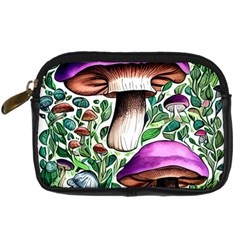 Magician s Conjuration Mushroom Digital Camera Leather Case by GardenOfOphir