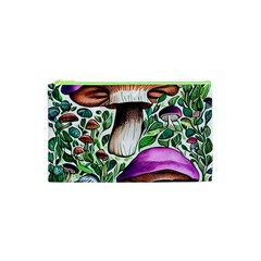 Magician s Conjuration Mushroom Cosmetic Bag (xs) by GardenOfOphir